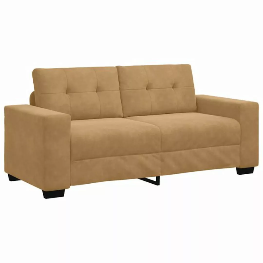 vidaXL Sofa Zweisitzer-Sofa Braun 140 cm Samt günstig online kaufen