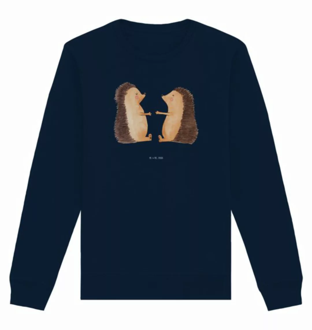 Mr. & Mrs. Panda Longpullover Größe XS Igel Liebe - French Navy - Geschenk, günstig online kaufen