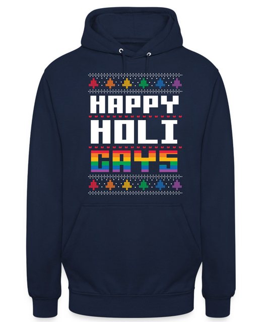 Quattro Formatee Kapuzenpullover LGBT Gay Regenbogen Happy Gays Christmas - günstig online kaufen