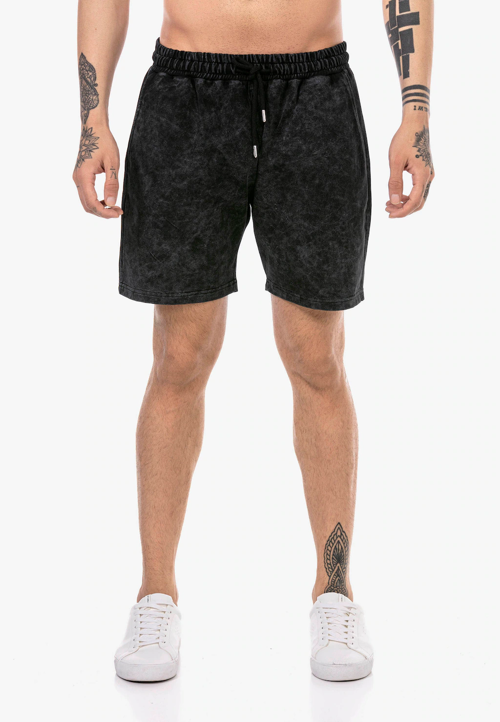 RedBridge Sweatshorts Red Bridge Herren Shorts Kurze Hose Knitter-Effekt günstig online kaufen