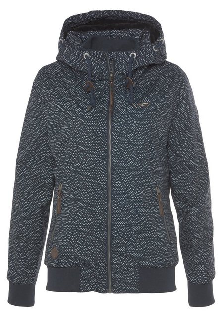 Ragwear Outdoorjacke NUGETTKA PRINT O mit Pünktchen Muster günstig online kaufen