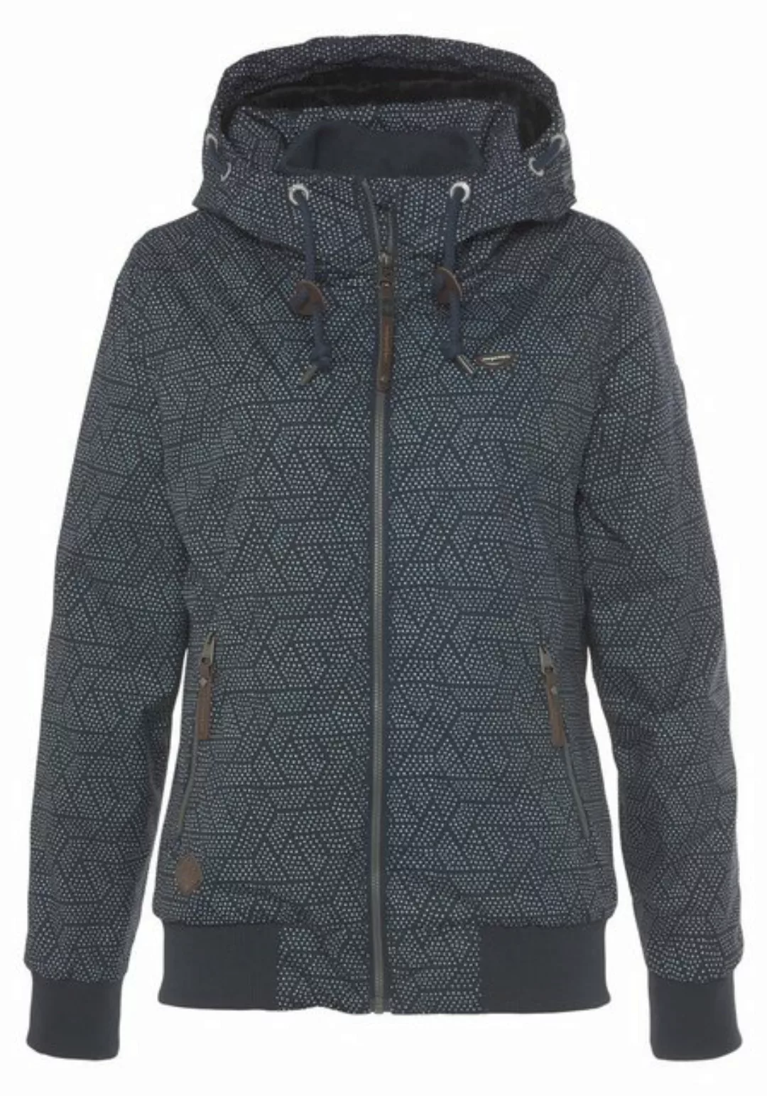 Ragwear Outdoorjacke NUGETTKA PRINT O mit Pünktchen Muster günstig online kaufen