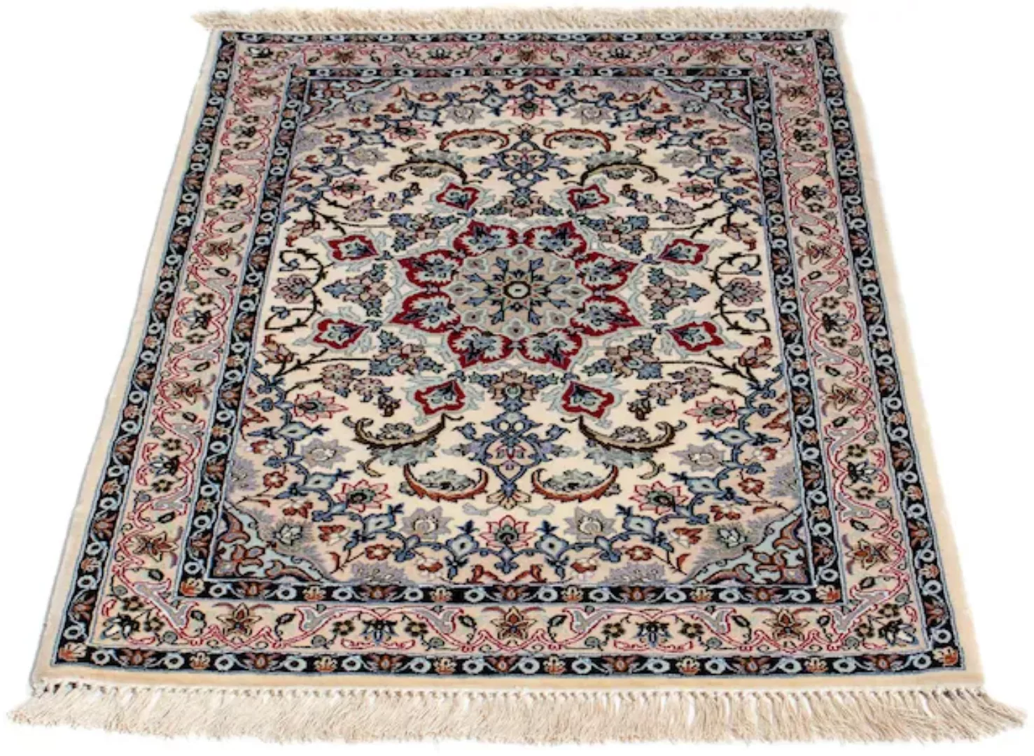 morgenland Orientteppich »Perser - Isfahan - Premium - 101 x 70 cm - beige« günstig online kaufen