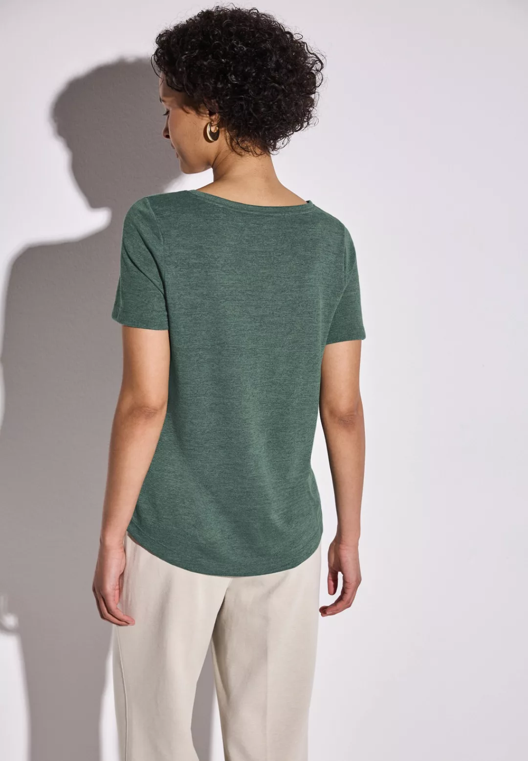 STREET ONE T-Shirt, im angenehmen Materialmix günstig online kaufen