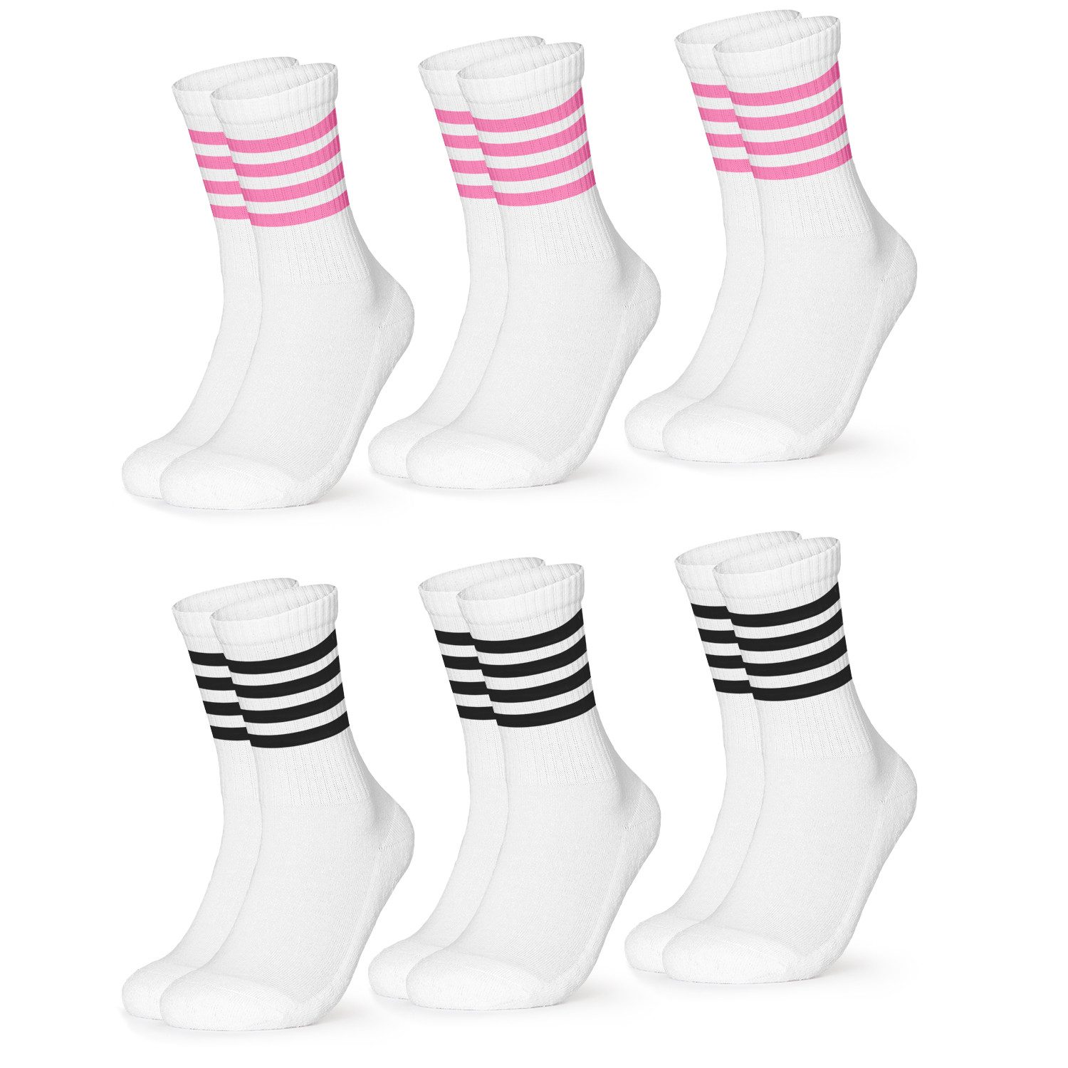 OCCULTO Sportsocken Damen Retro Tennis Socken günstig online kaufen