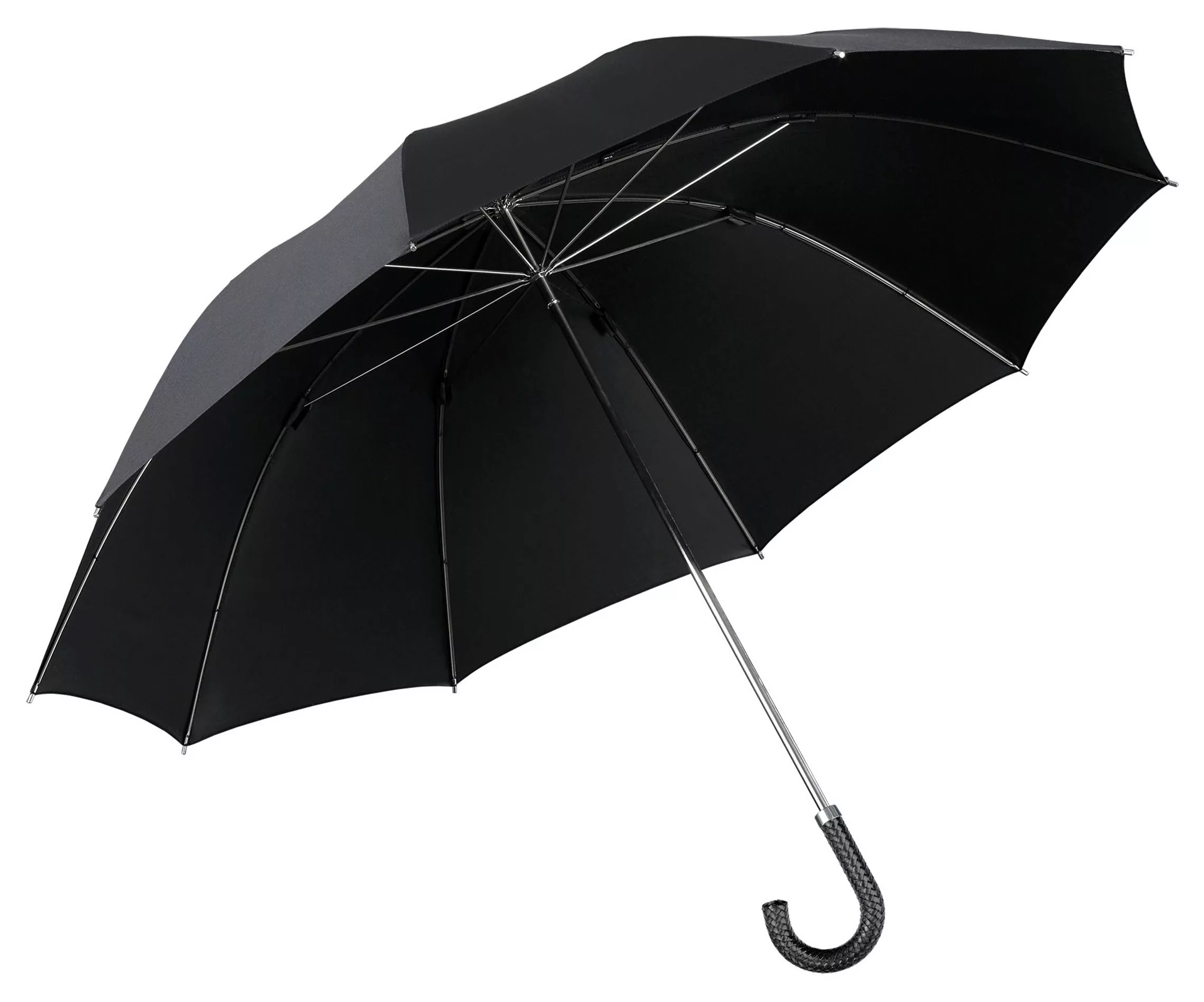 EuroSCHIRM Stockregenschirm "Brilliant Luxus, schwarz", Regeschirm für Herr günstig online kaufen