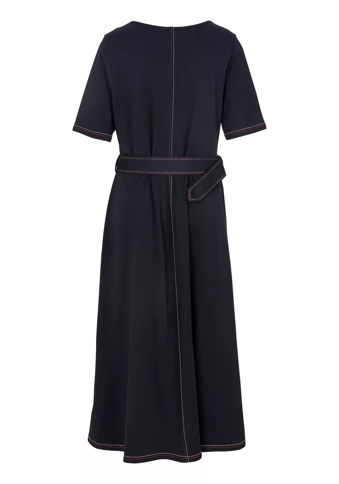 Tommy Hilfiger Curve Blusenkleid CRV SCP NK BELT MIDI DRS 1/2SLV Große Größ günstig online kaufen