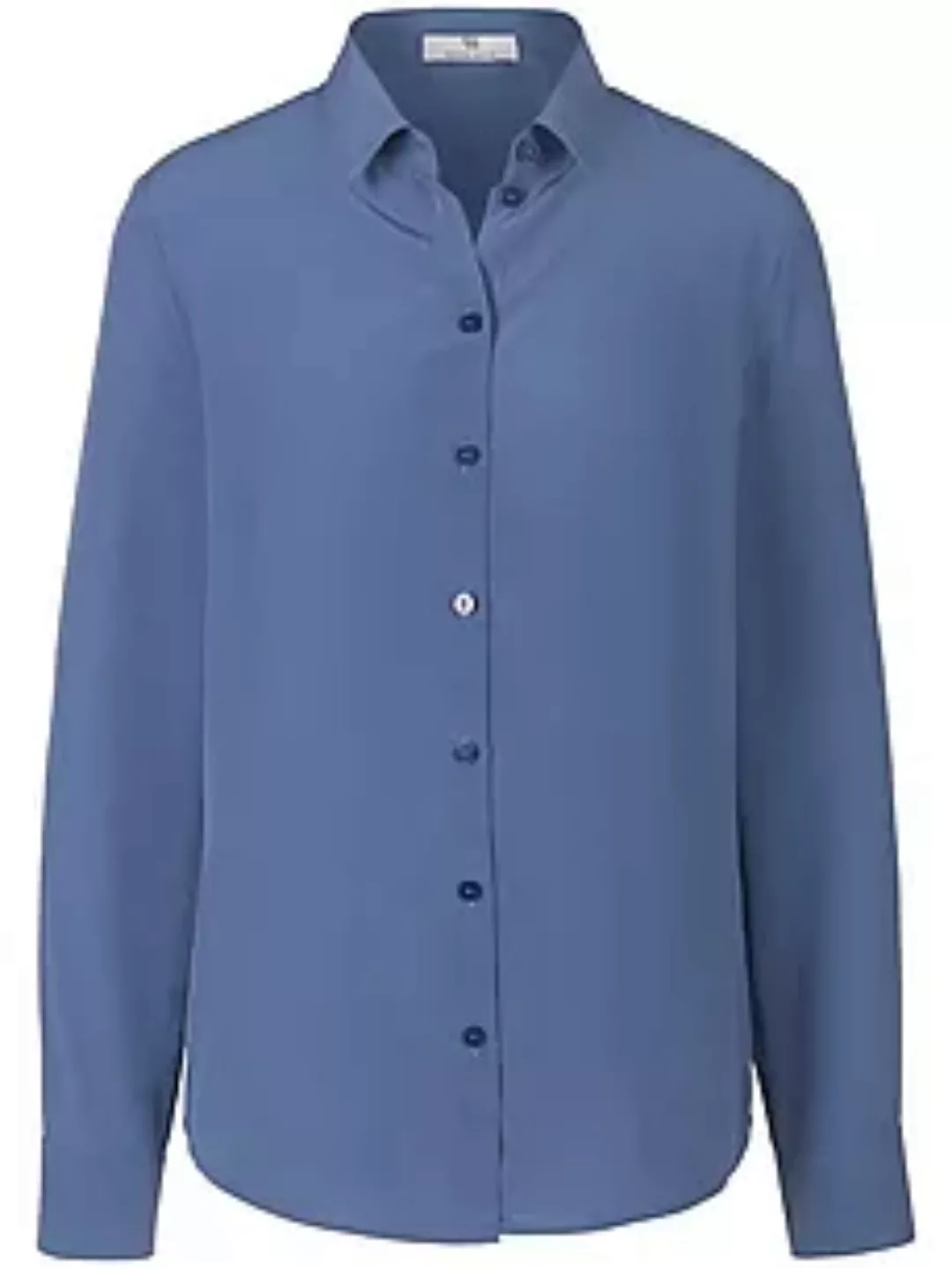 Bluse aus 100% Seide Peter Hahn Seidenreich blau günstig online kaufen