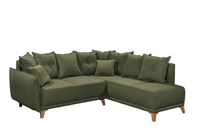 ED EXCITING DESIGN Ecksofa "Pamplona L-Form", mit Bettfunktion, Bettkasten, günstig online kaufen