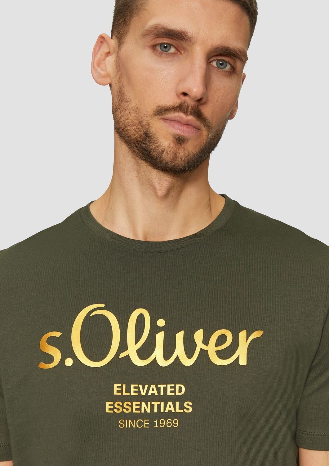 s.Oliver T-Shirt mit Logo-Print Rundhals, kurzarm günstig online kaufen
