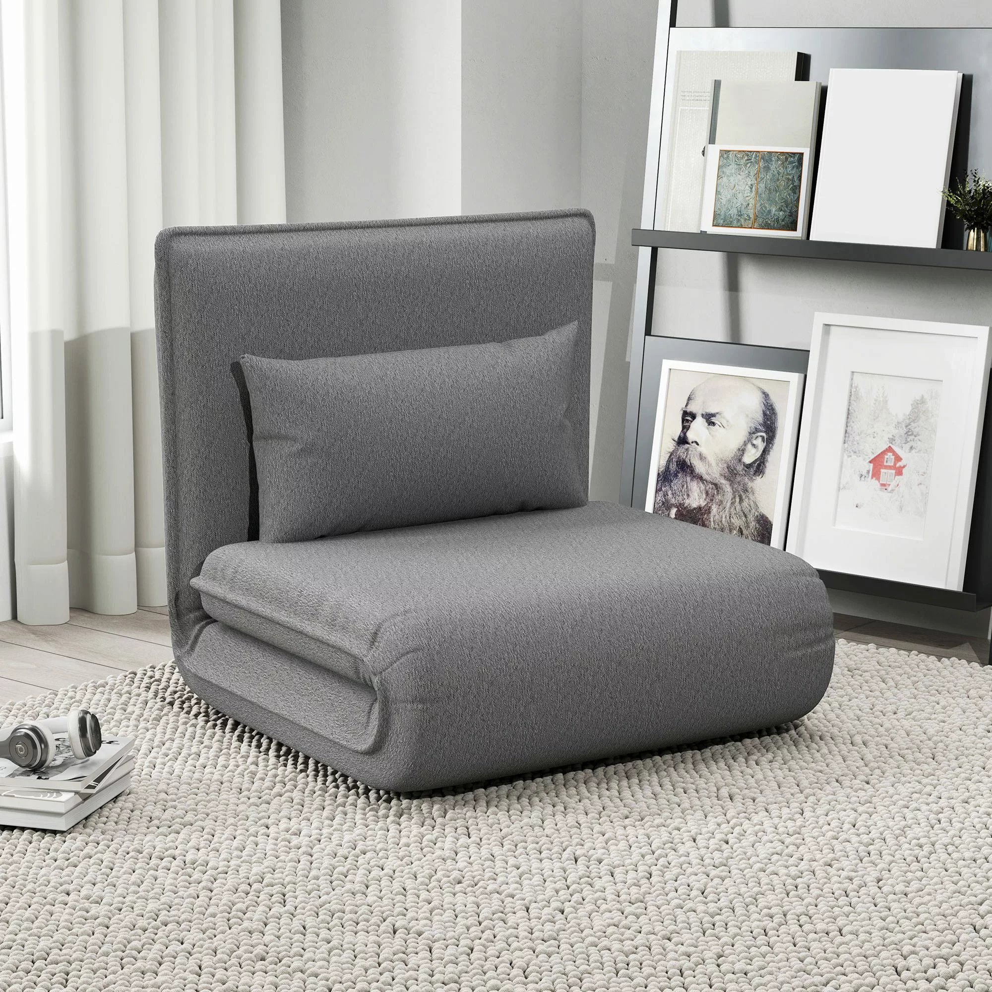 HOMCOM Relaxsessel 3-in-1 Klappbar, Gepolstert, mit günstig online kaufen