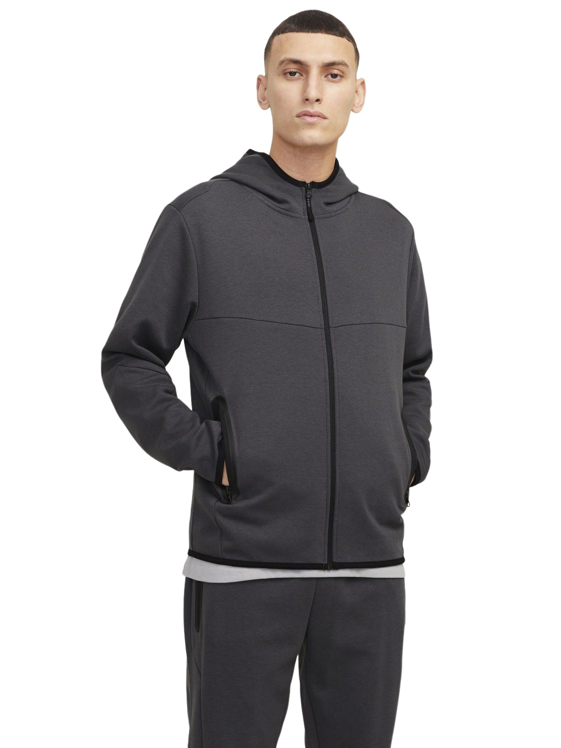 Jack & Jones Herren Hoodie Kapuzenpullover JCOFUSION SWEAT ZIP HOOD - Regul günstig online kaufen