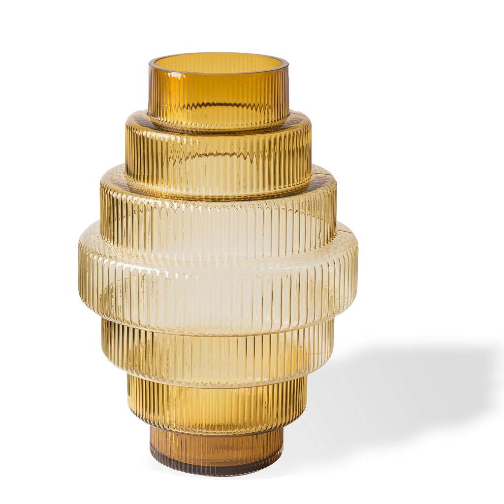 Vase Steps amber ⌀ 35 cm x Höhe 50 cm günstig online kaufen