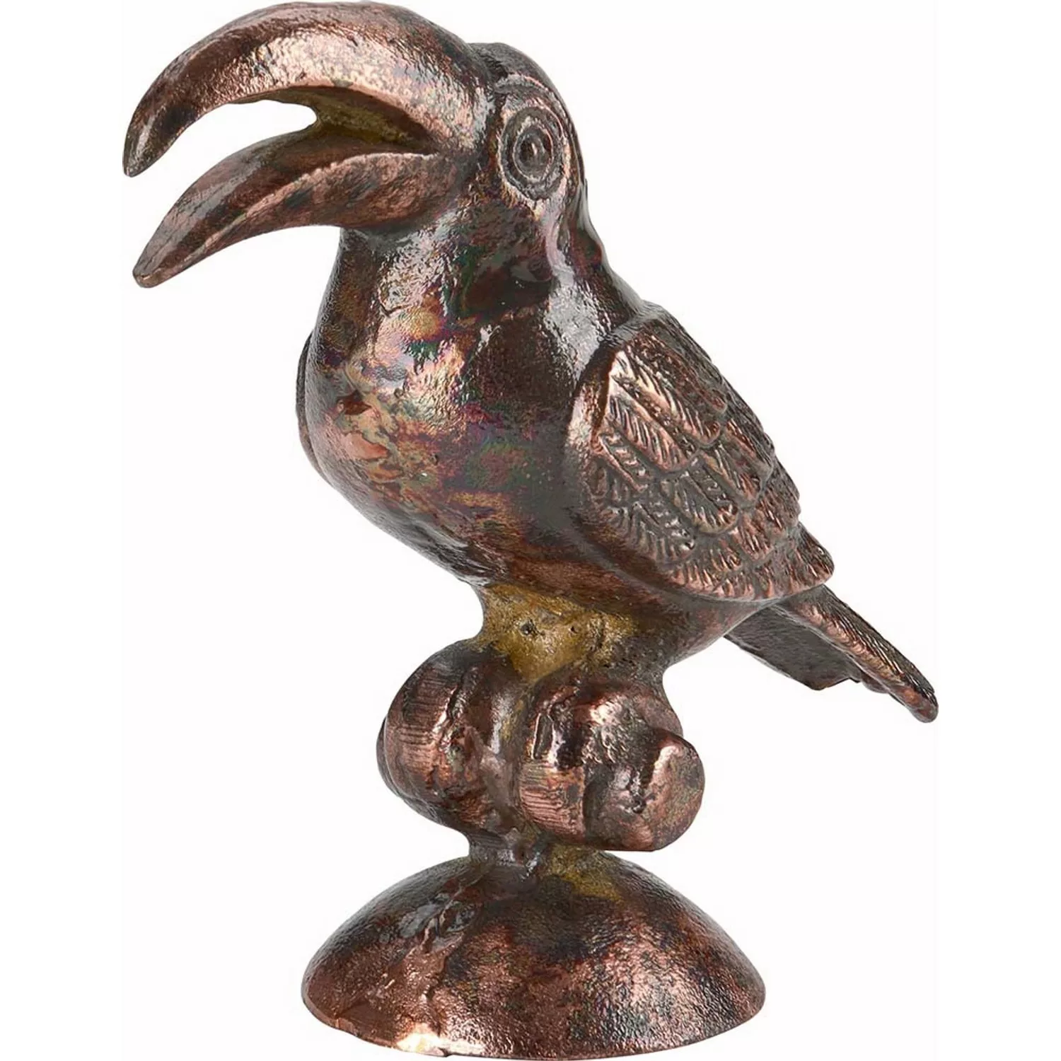 Dekorativer Vogel Dark Wonder 15 cm x 6,5 cm x 17,5 cm Bronze-Gold günstig online kaufen