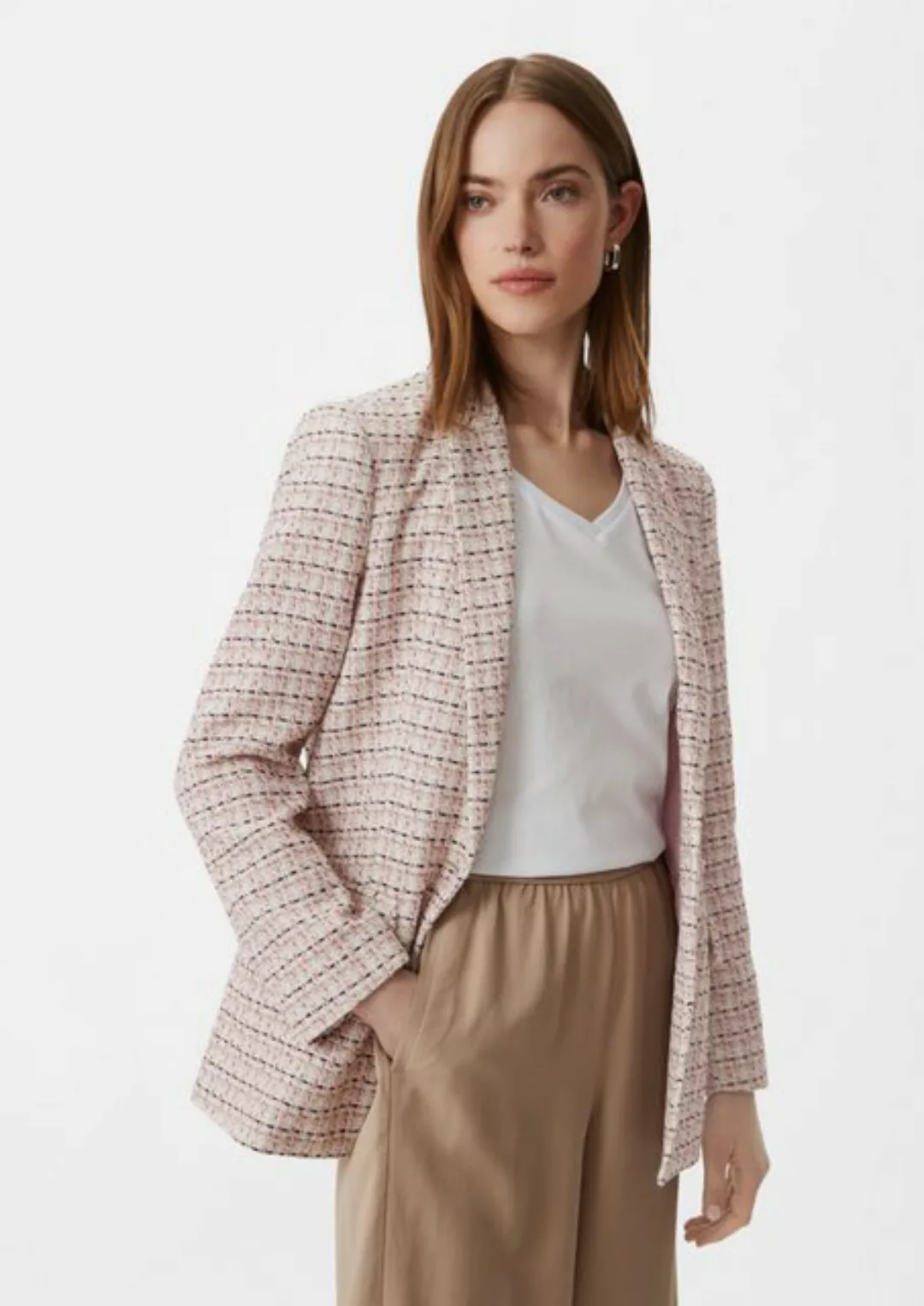 comma casual identity Blusenblazer Blazer aus Bouclé günstig online kaufen