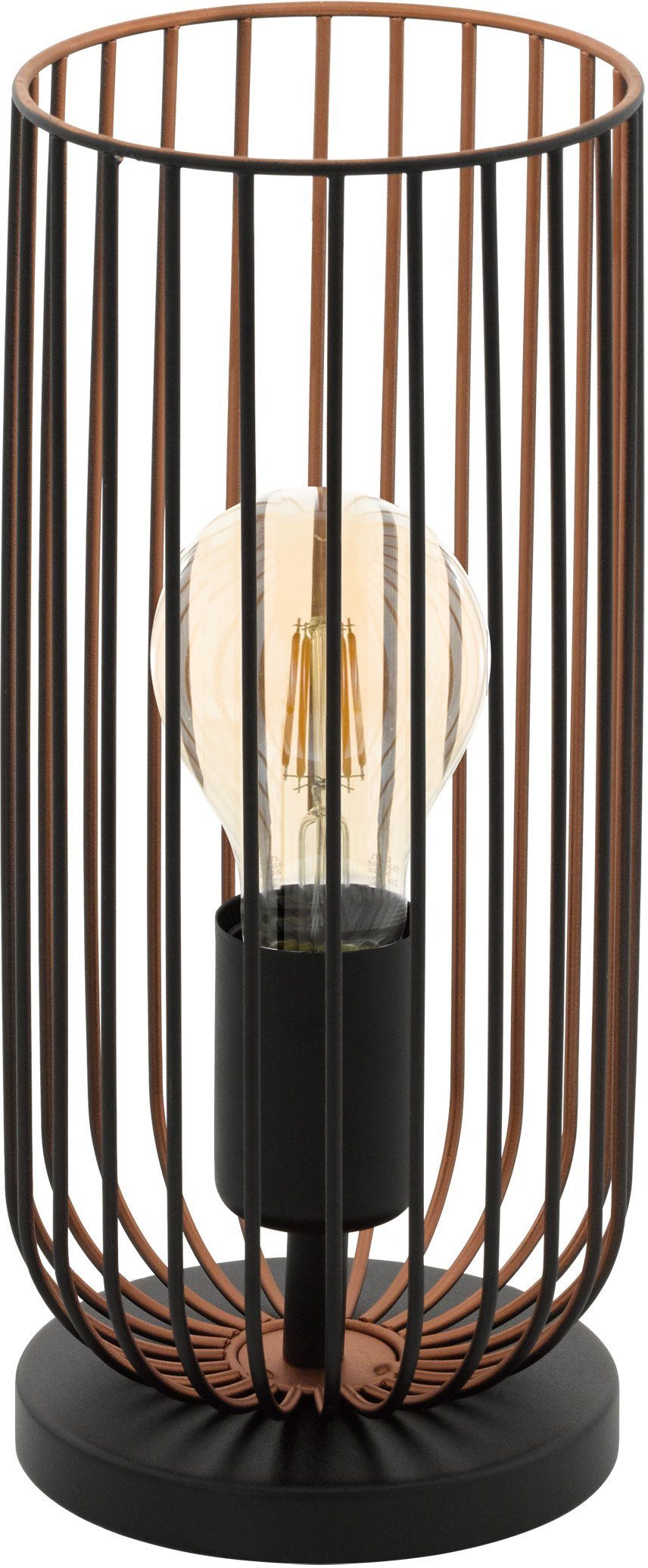 EGLO Tischleuchte ROCCAMENA Tischlampe, Nachttischlampe, schwarz, günstig online kaufen