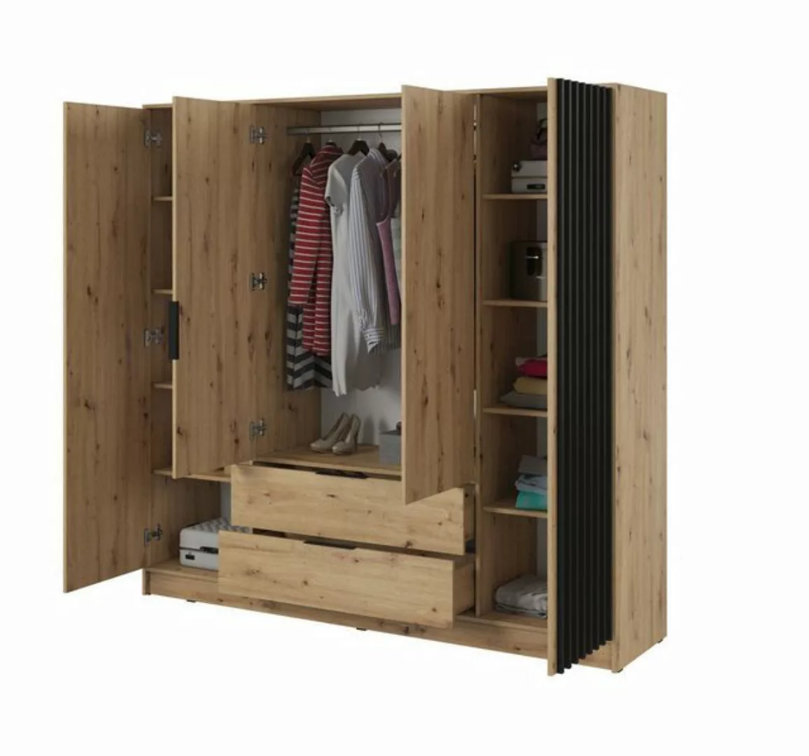 Luxusbetten24 Kleiderschrank Designer Schrank Niro 206 cm mit großzügigem S günstig online kaufen