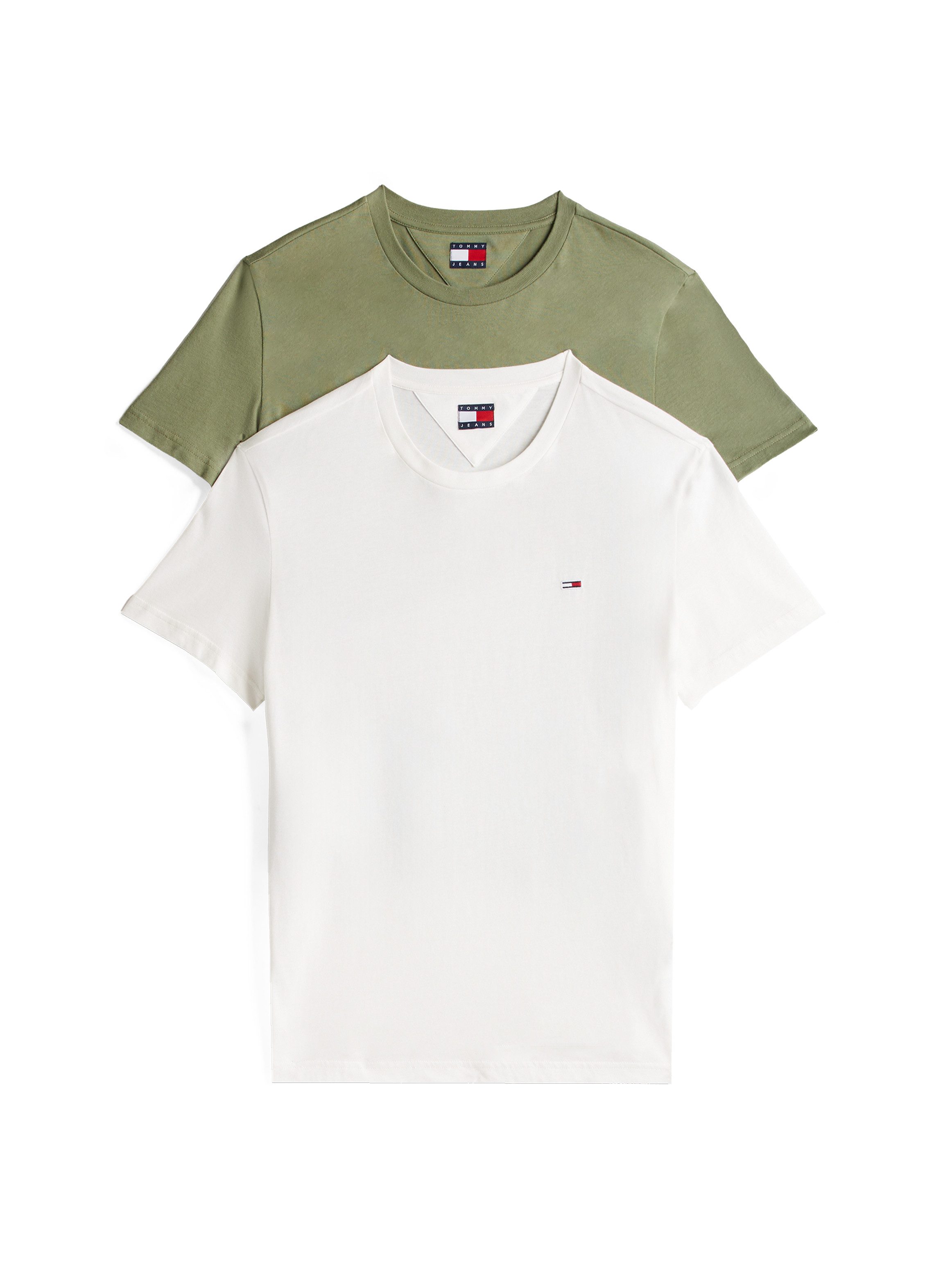Tommy Jeans Rundhalsshirt "TJM XSLIM 2PACK JERSEY TEE EXT", (Packung, 2er-P günstig online kaufen