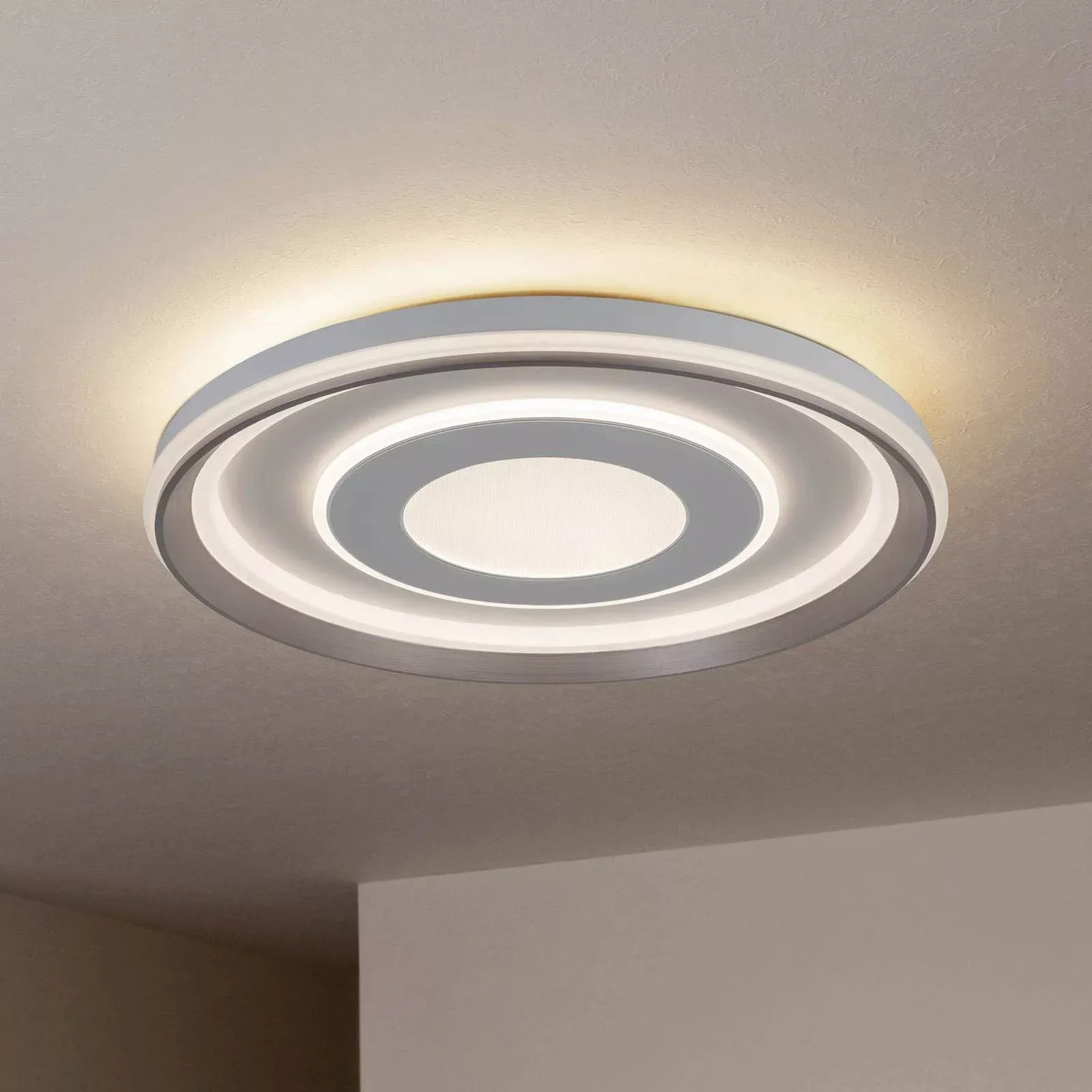 Näve Leuchten LED-Deckenleuchte weiß Kunststoff Metall B/H/T/D: ca. 50x7,5x günstig online kaufen