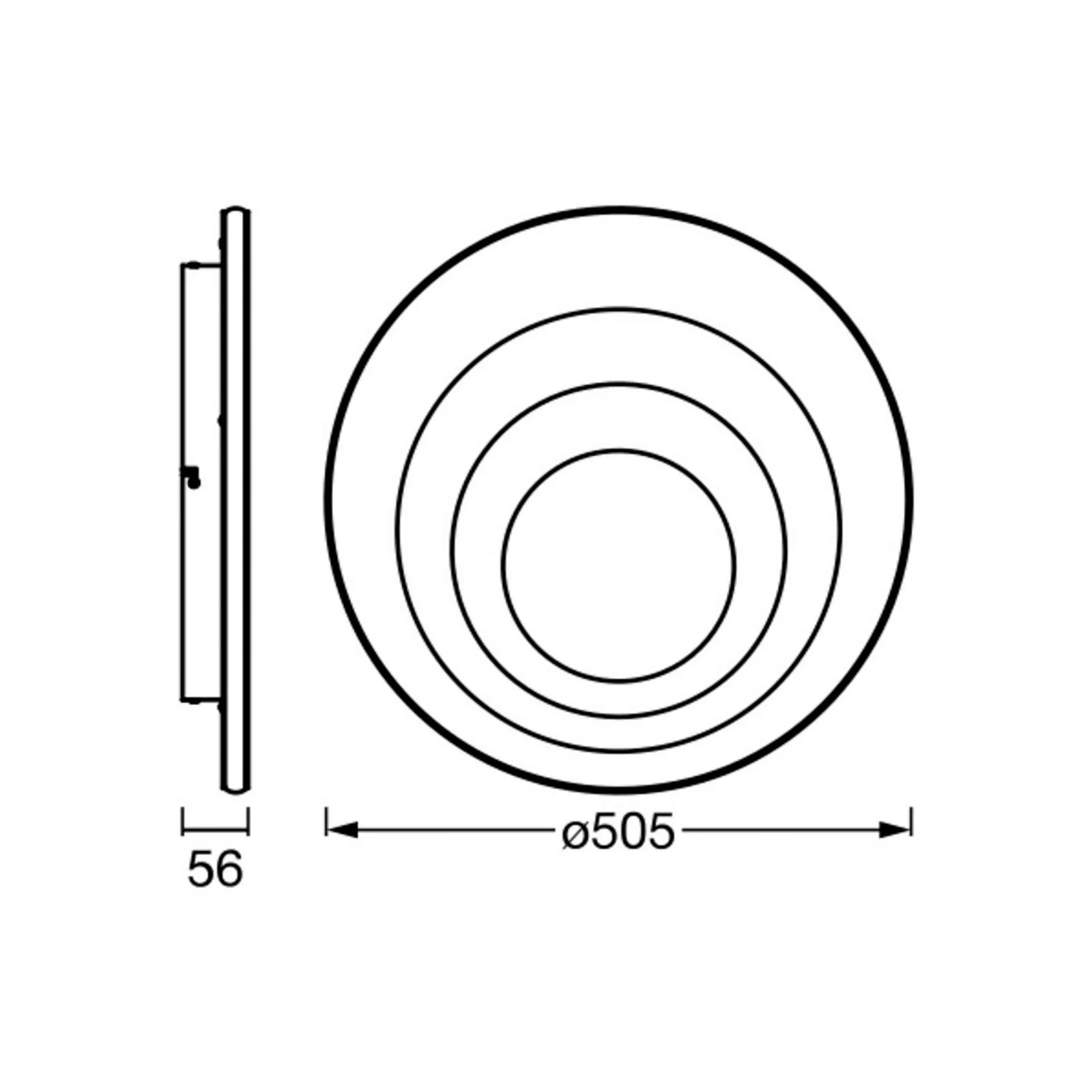 LEDVANCE Orbis Spiral Round Deckenleuchte Ø50,5cm günstig online kaufen
