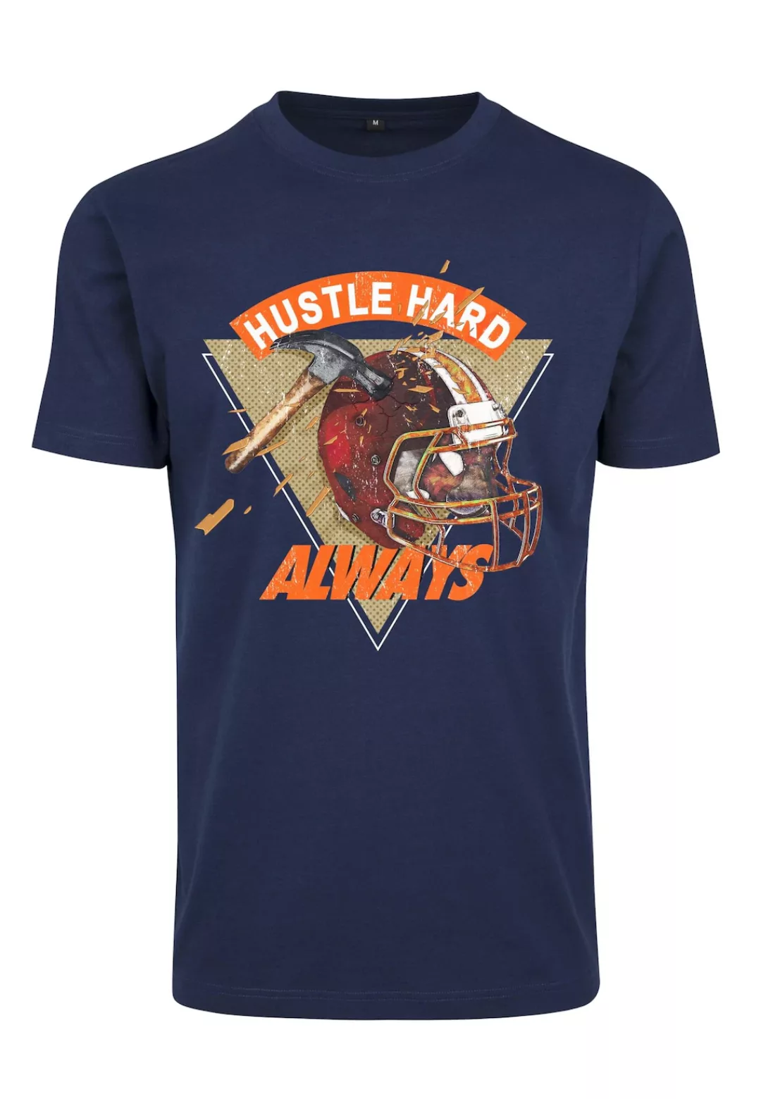 MisterTee Kurzarmshirt "MisterTee Herren Hustle Hard Always Tee" günstig online kaufen