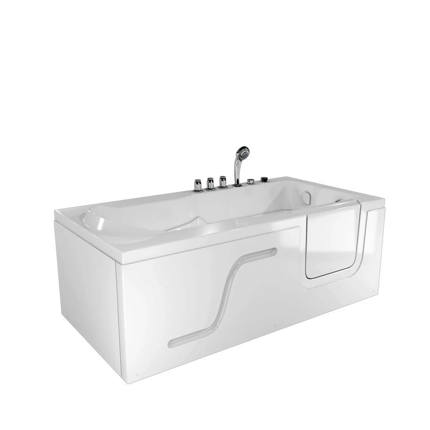 AcquaVapore Whirlpool Seniorenwanne mit Tür S17-TH-WP-L 150x75cm günstig online kaufen