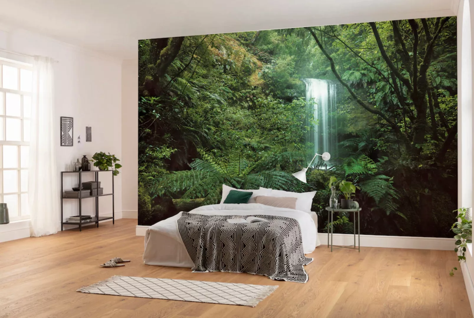 Sanders & Sanders Fototapete Dschungel Grün 450 x 280 cm 612703 günstig online kaufen