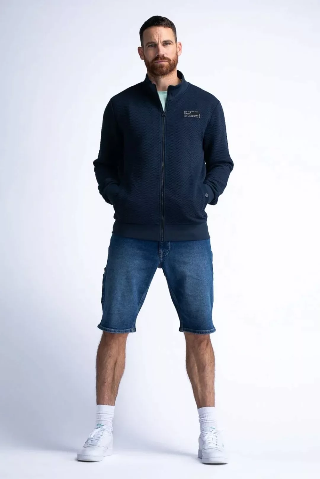 Petrol Strickjacke Jekyll Navy - Größe M günstig online kaufen