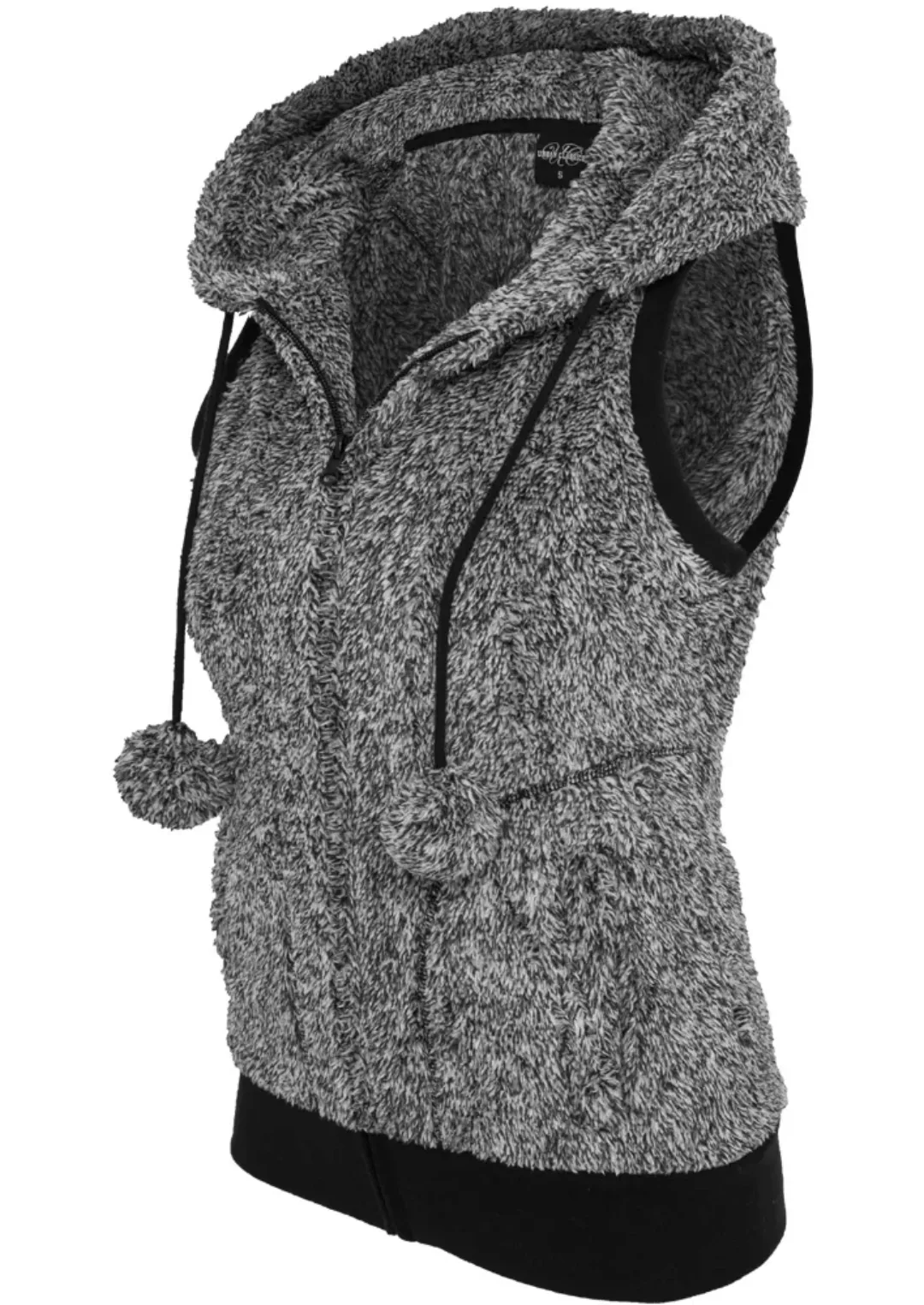 URBAN CLASSICS Jerseyweste "Damen Ladies Melange Teddy Vest", (1 tlg.) günstig online kaufen