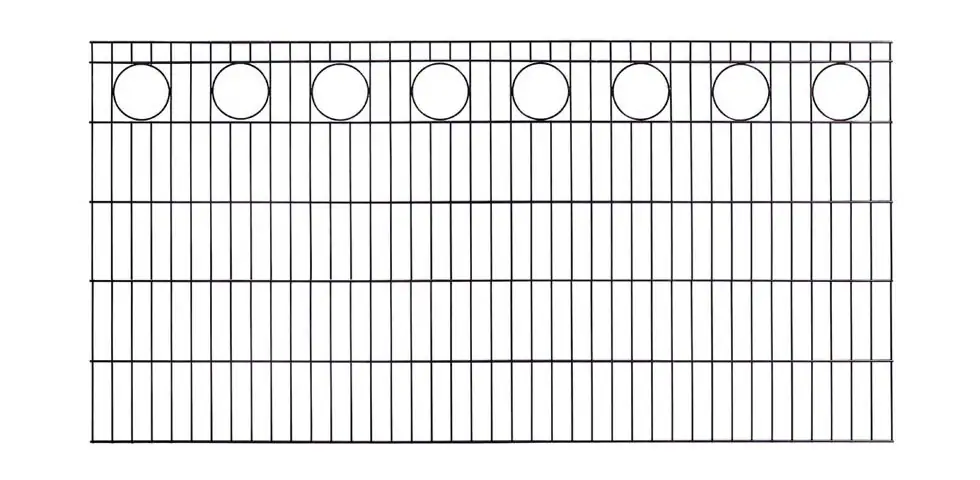 KRAUS Doppelstabmattenzaun "Schmuckmatte-60x40", anthrazit, 100 cm hoch, 15 günstig online kaufen