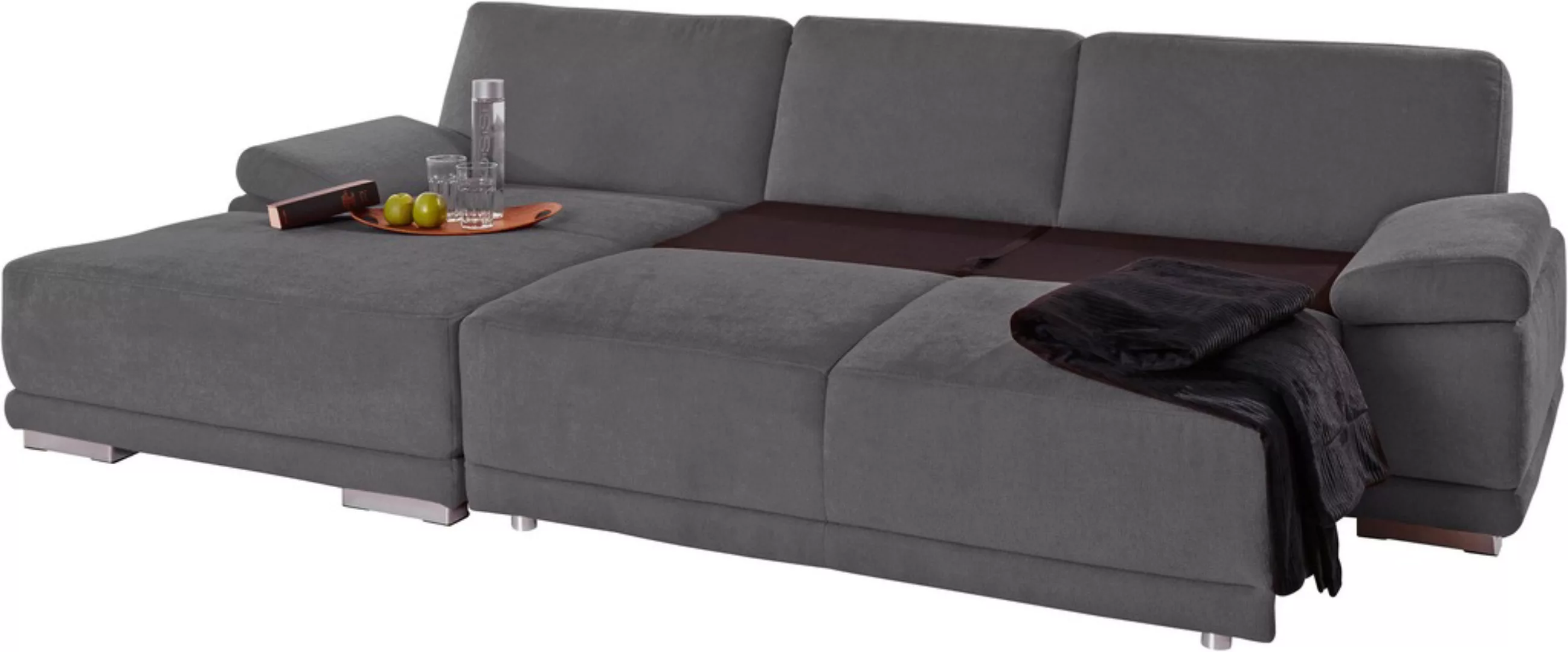 sit&more Ecksofa »Coria L-Form«, mit XL-Recamiere, wahlweise mit Bettfunkti günstig online kaufen