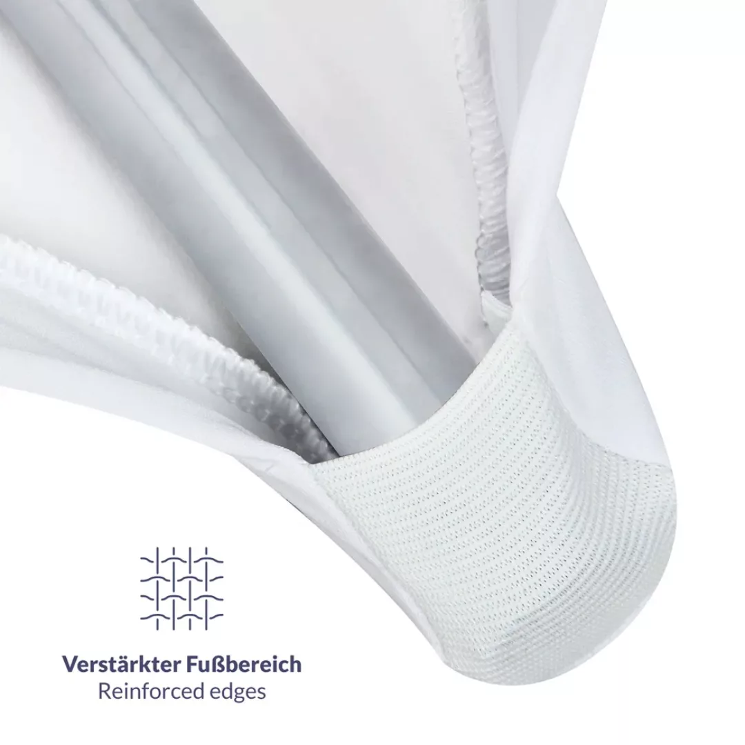 Stehtischhusse 5er-Set Weiß Ø70cm günstig online kaufen