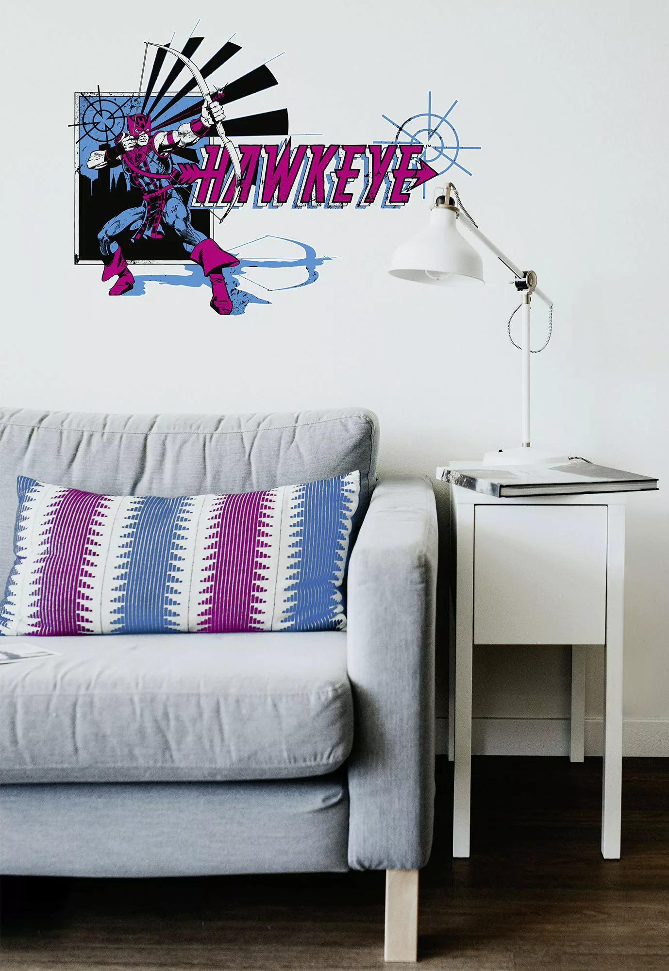 KOMAR Wandtattoo - Hawkeye Comic Classic  - Größe 50 x 70 cm mehrfarbig Gr. günstig online kaufen