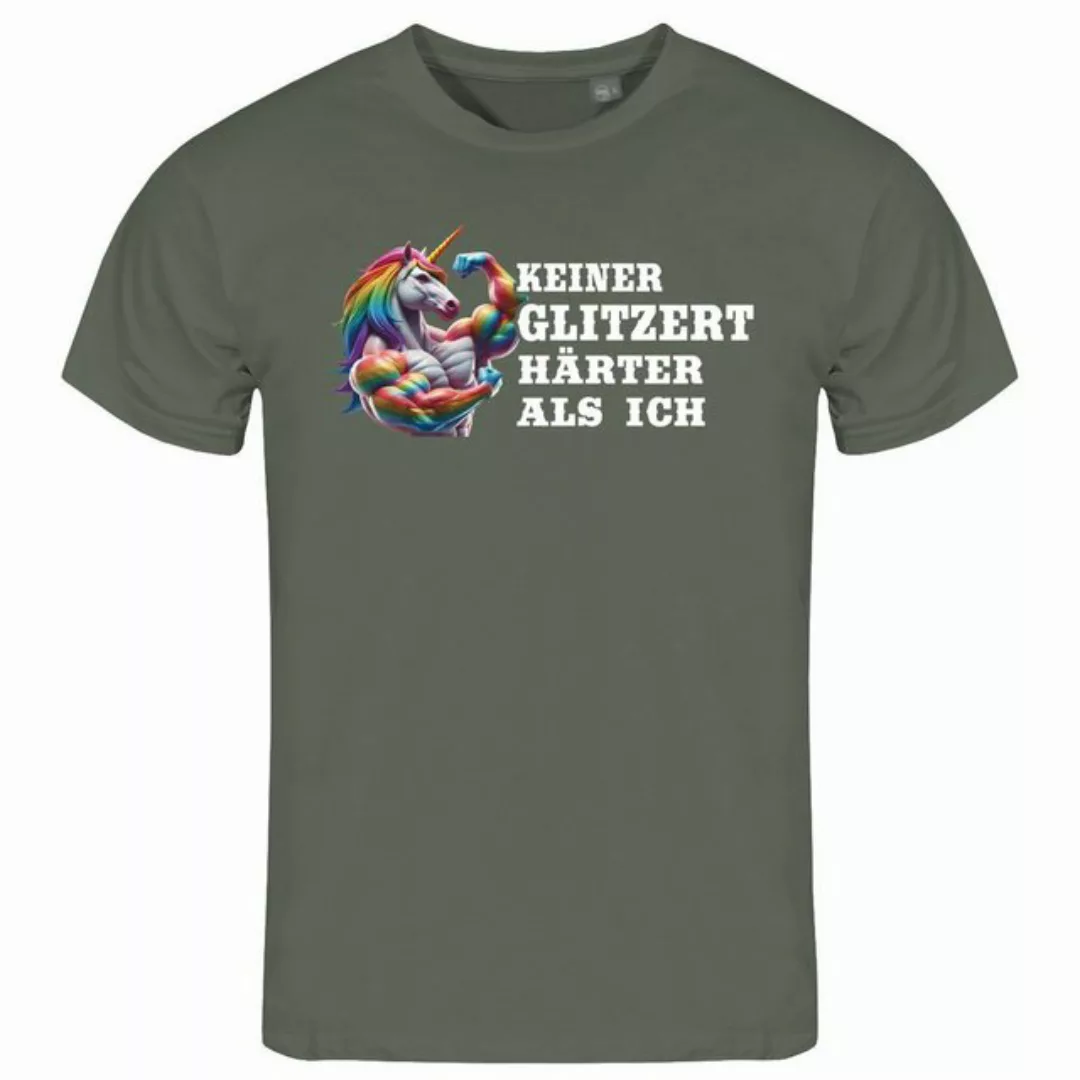 deinshirt Print-Shirt Herren T-Shirt Keiner glitzert härter als ich Funshir günstig online kaufen