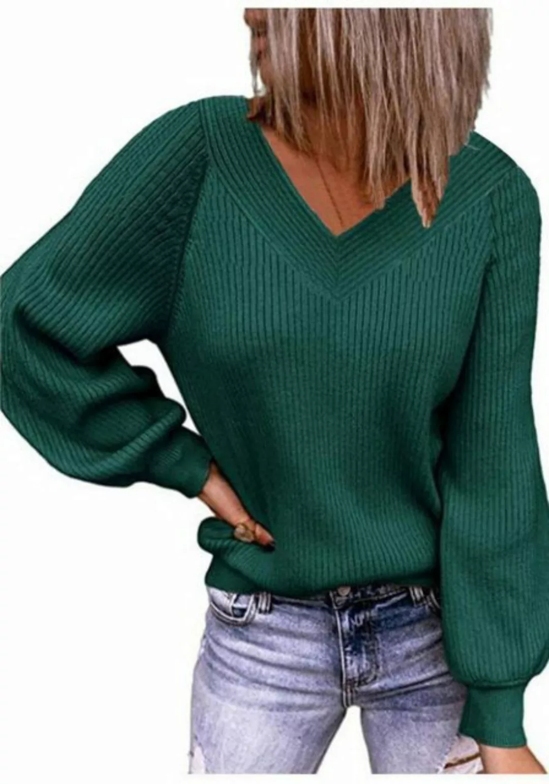 Nebelmeer Strickpullover Lockerer Strickpullover Pullover Pullover Damen Al günstig online kaufen