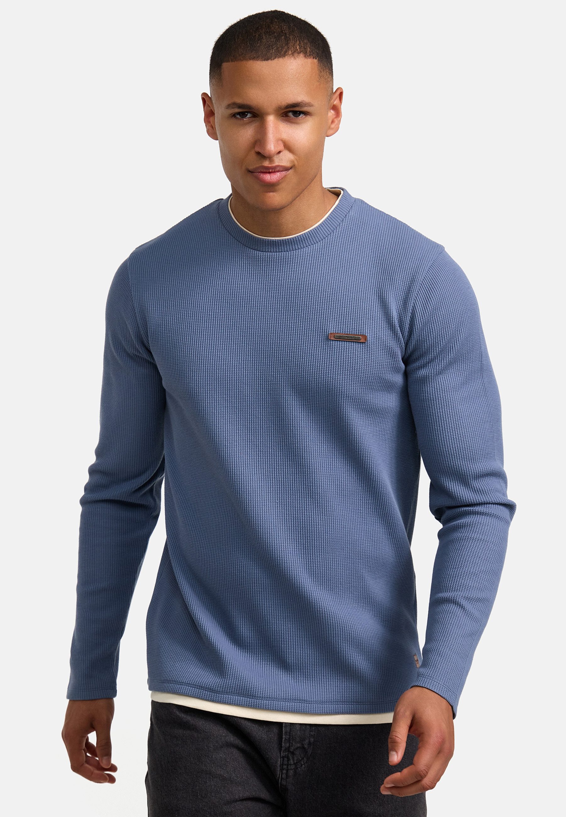 Indicode Langarmshirt INSigfinn Langarmshirt aus Baumwollmix günstig online kaufen