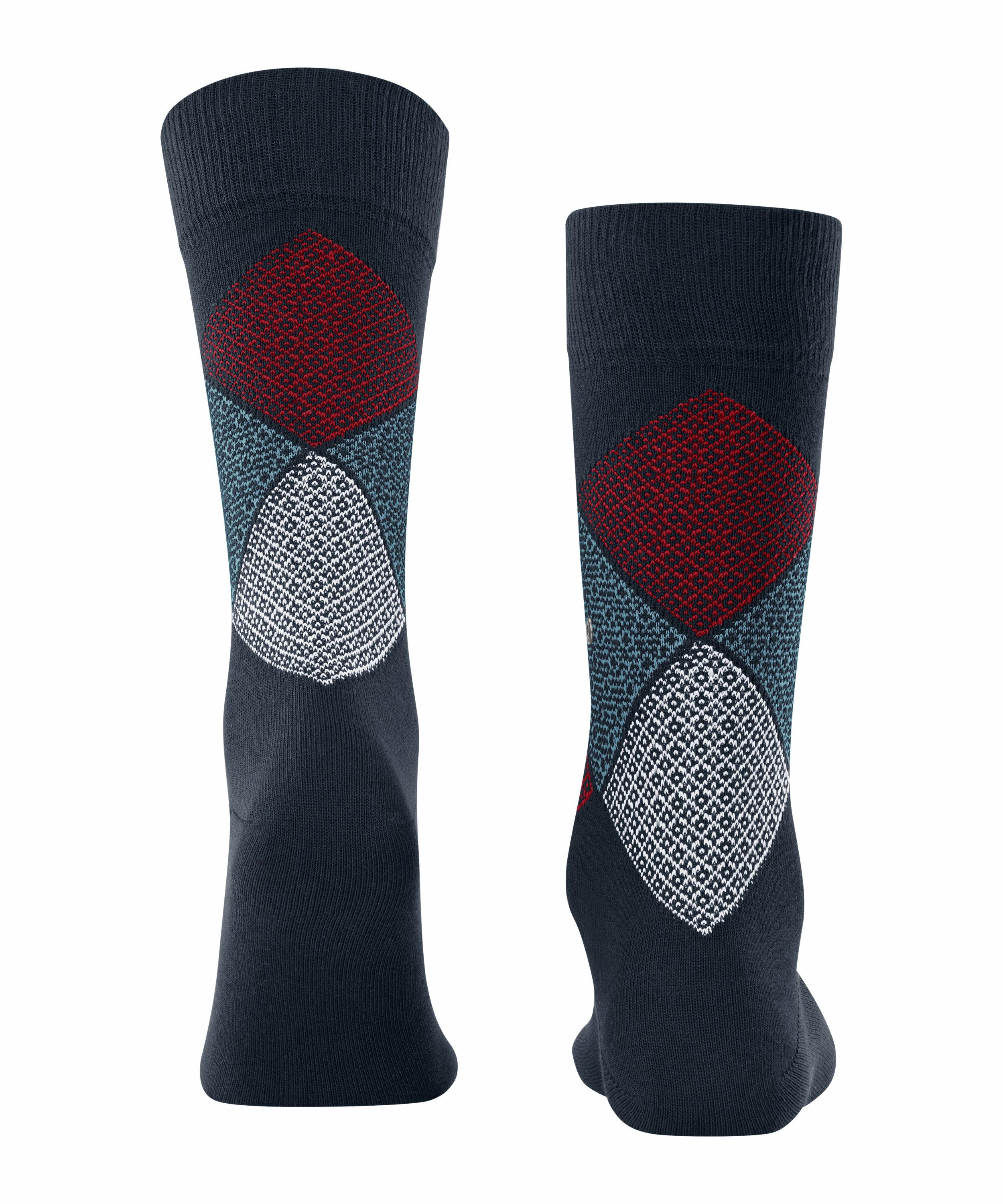 Burlington Tie Rhomb Herren Socken, 40-46, Blau, Raute, Baumwolle, 21950-61 günstig online kaufen