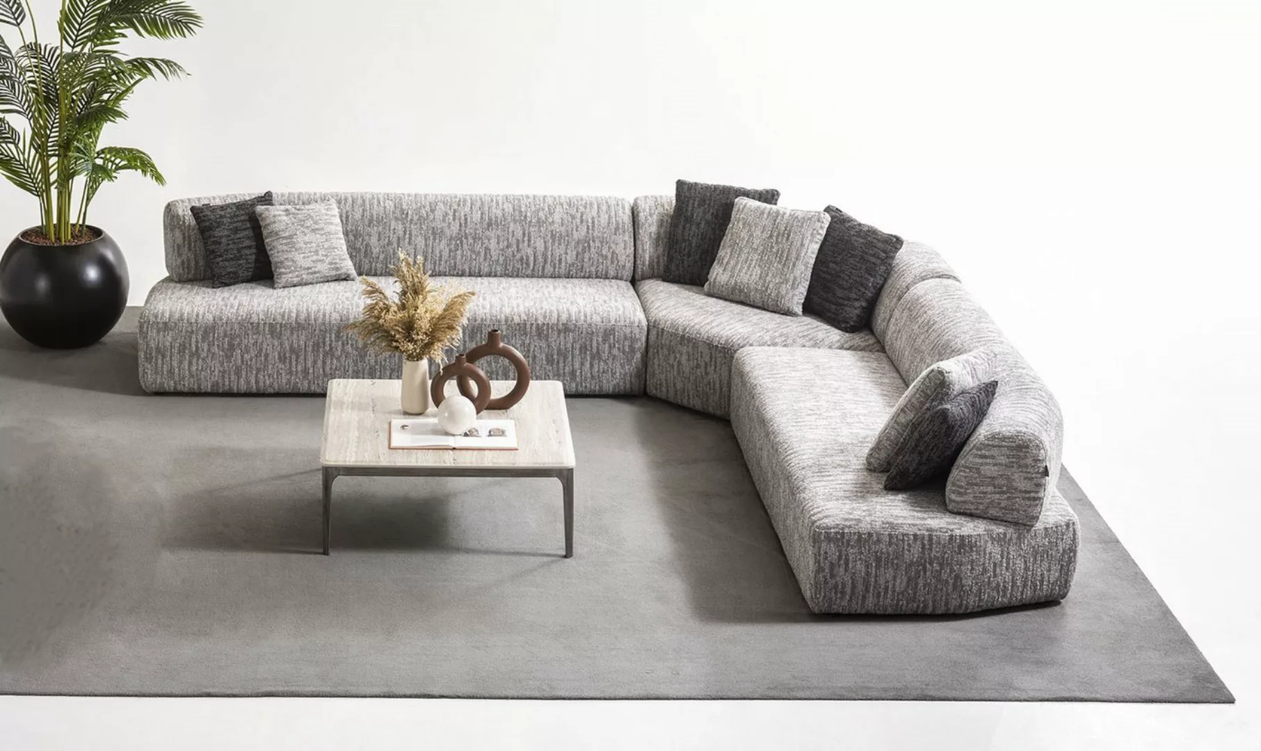 Viva Möbel Sofa TUDOR, Luxuriöses, flexibles Ecksofa für individuellen Komf günstig online kaufen