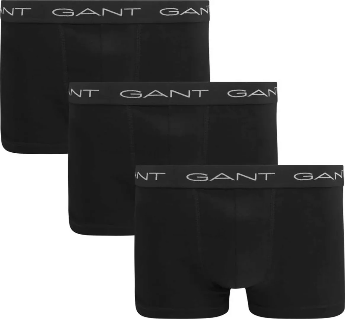 Gant Boxershorts trunk 3er-Pack Schwarz - Größe XL günstig online kaufen
