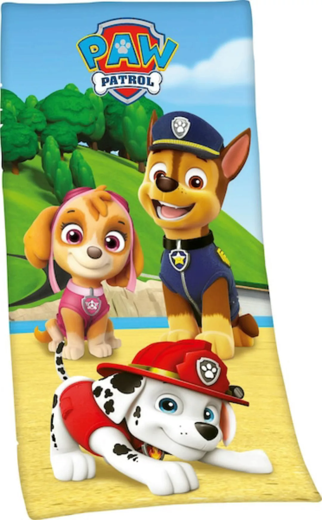 PAW PATROL Badetuch »Paw Patrol«, (1 St.), mit niedlichem Motiv günstig online kaufen