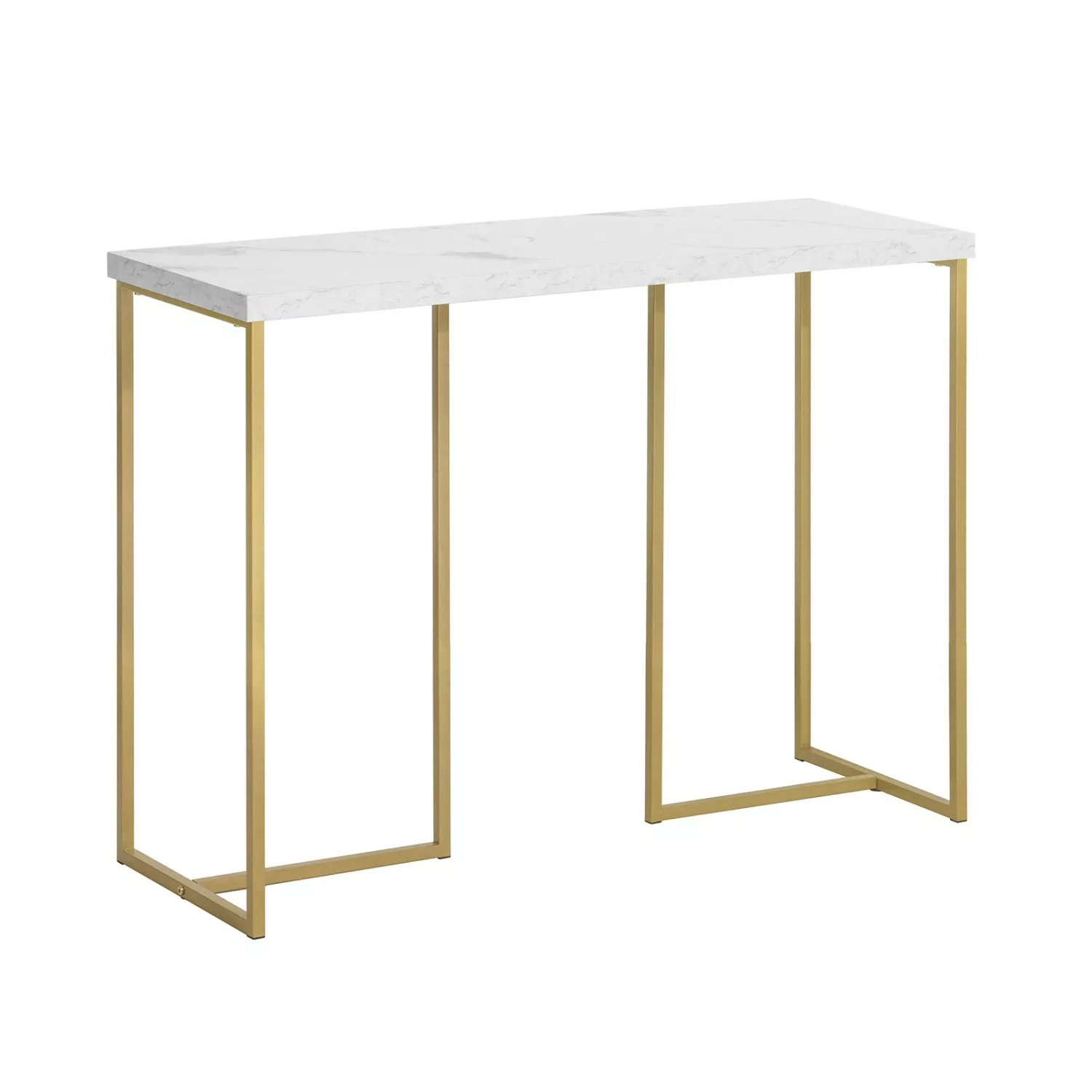 SoBuy® Konsolentisch Flurtisch Dekotisch Beistelltisch mit goldenem Metallr günstig online kaufen