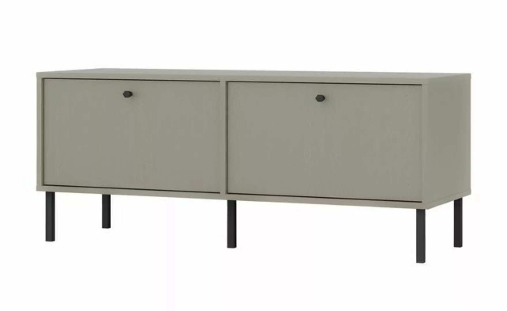 Furnix TV-Schrank Tonkin Sideboard mit zwei Türen - Metallbeine und Griffe günstig online kaufen