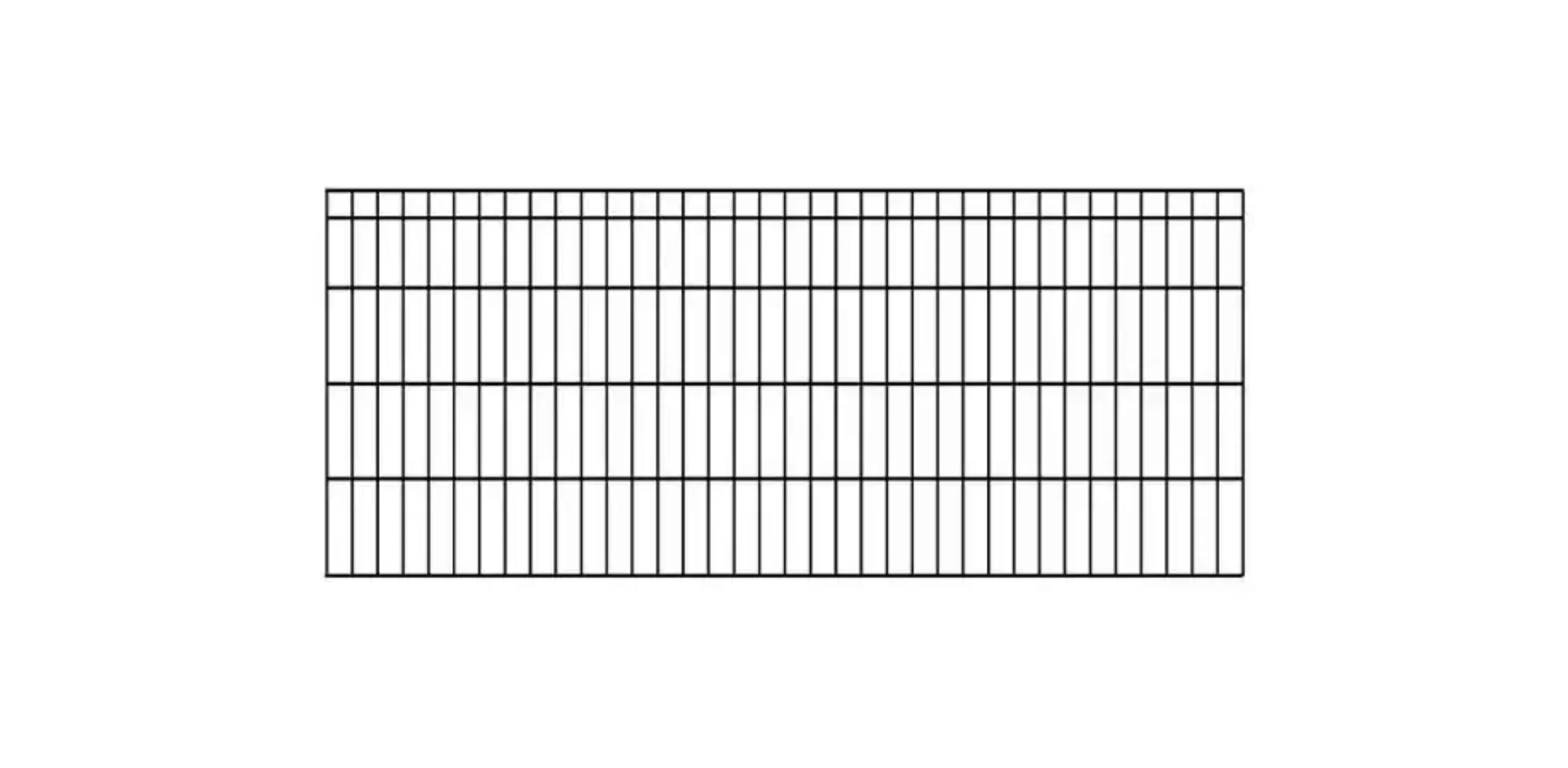 KRAUS Doppelstabmattenzaun "Dino-Pro DS-Z42", anthrazit, 100 cm hoch, 2 m V günstig online kaufen