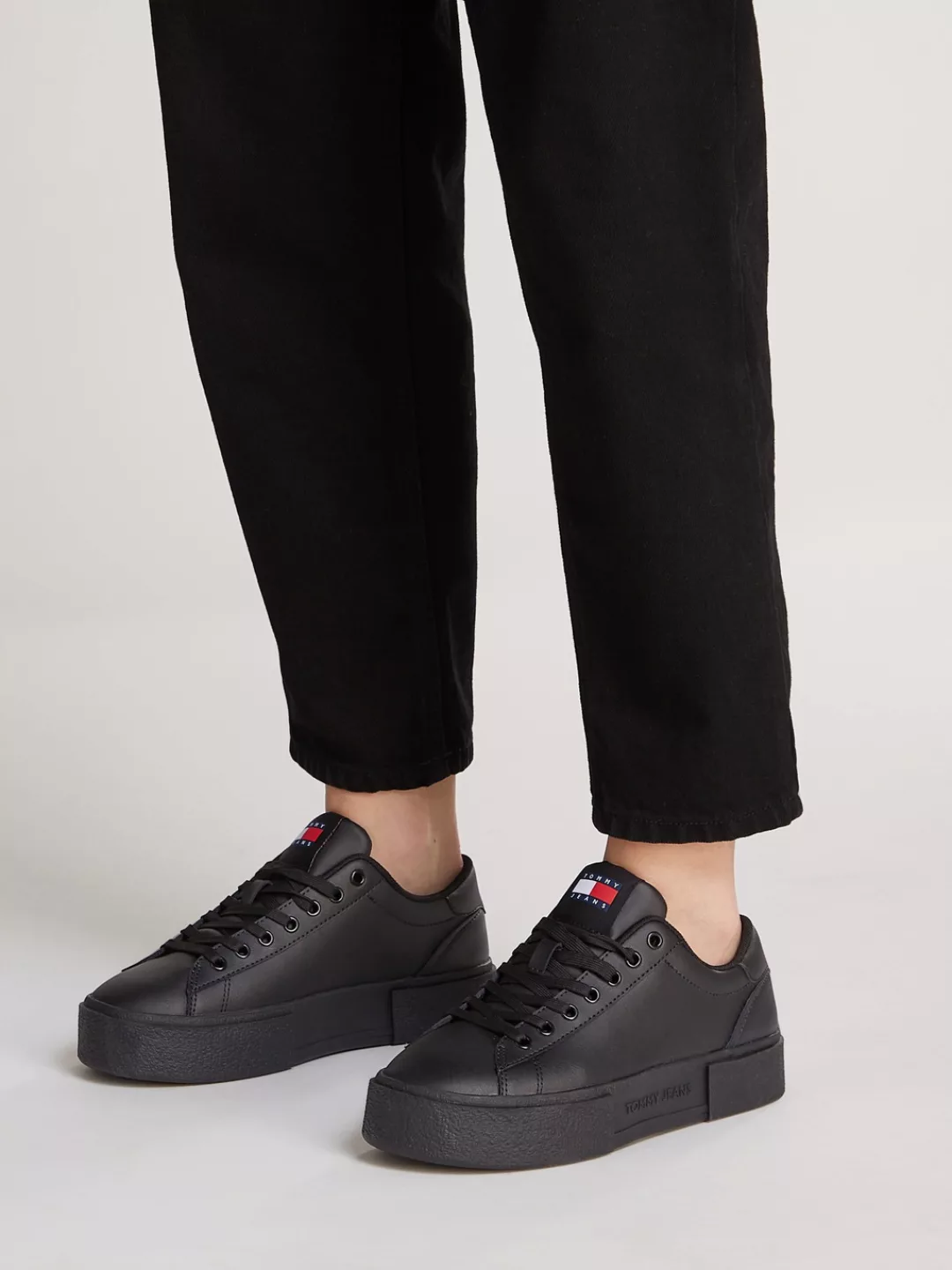 Tommy Jeans Plateausneaker "TJW FOXING FLATFORM SNEAKER", Freizeitschuh, Ha günstig online kaufen