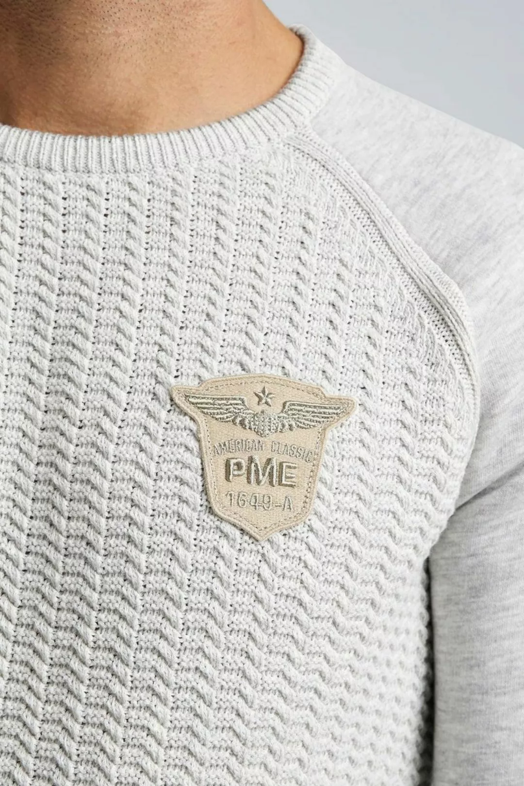 PME Legend Pullover Bone White - Größe 3XL günstig online kaufen