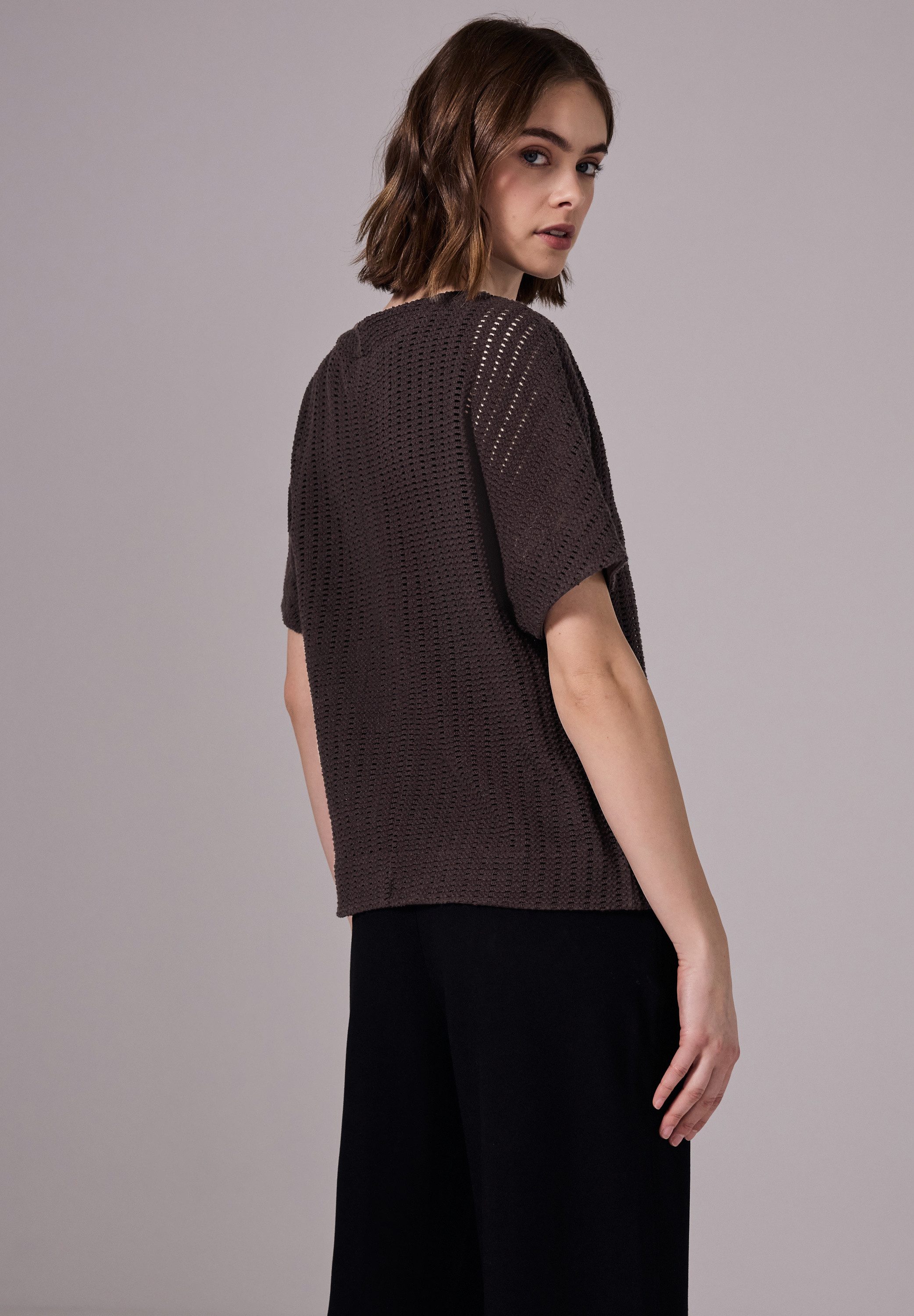 STREET ONE STUDIO T-Shirt, aus Baumwolle mit Stretchante günstig online kaufen