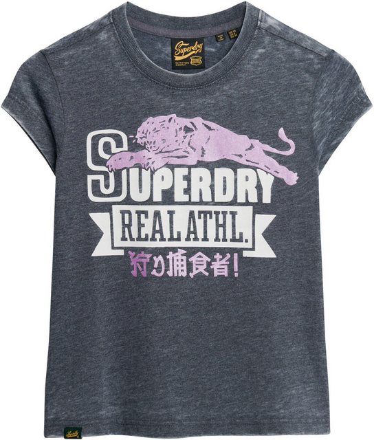 Superdry Kurzarmshirt VARSITY BURNOUT CAP SLV TEE günstig online kaufen