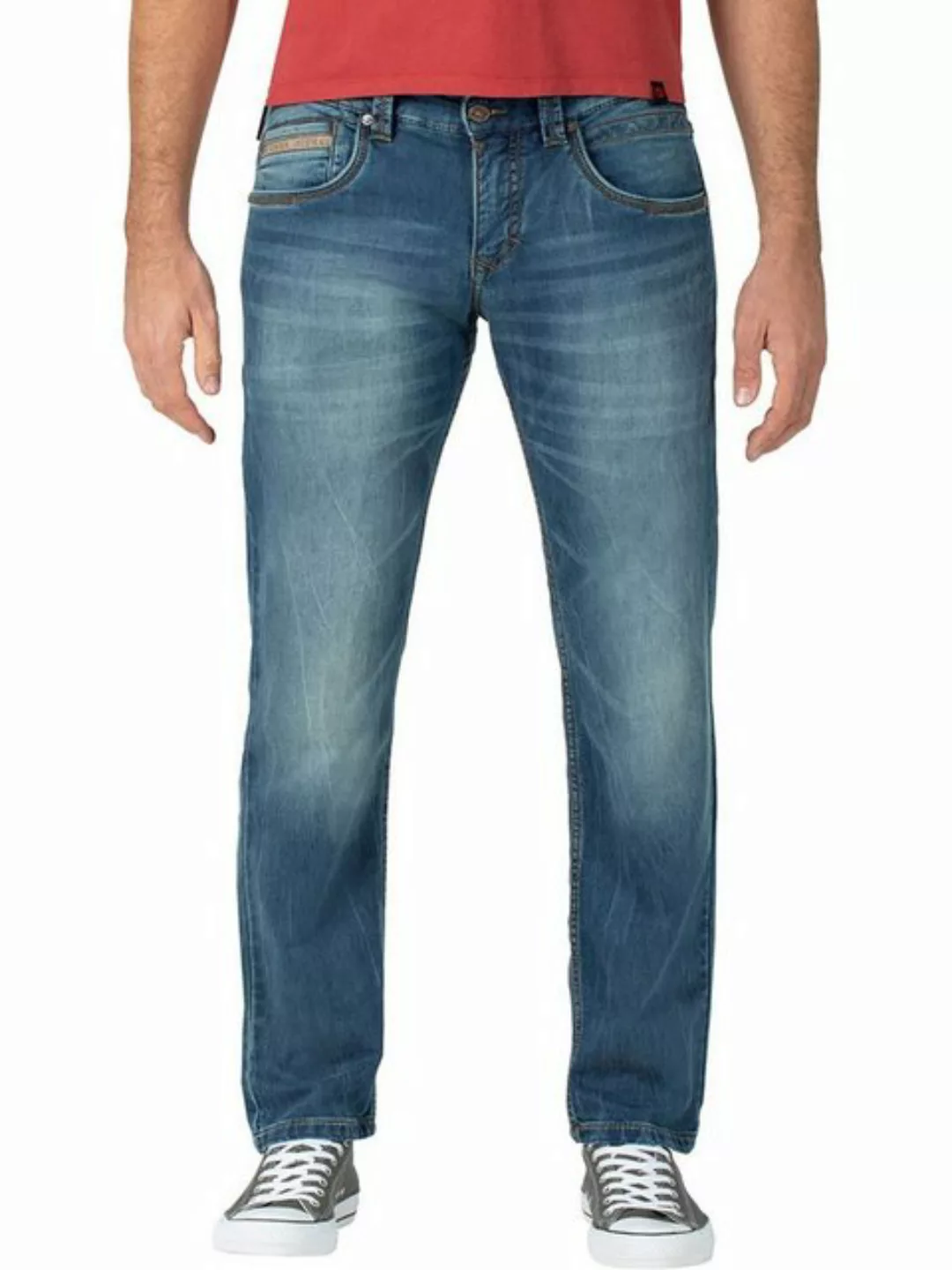 TIMEZONE Herren Jeans Slim EdwardTZ - Slim Fit - Blau - White Used Wash günstig online kaufen