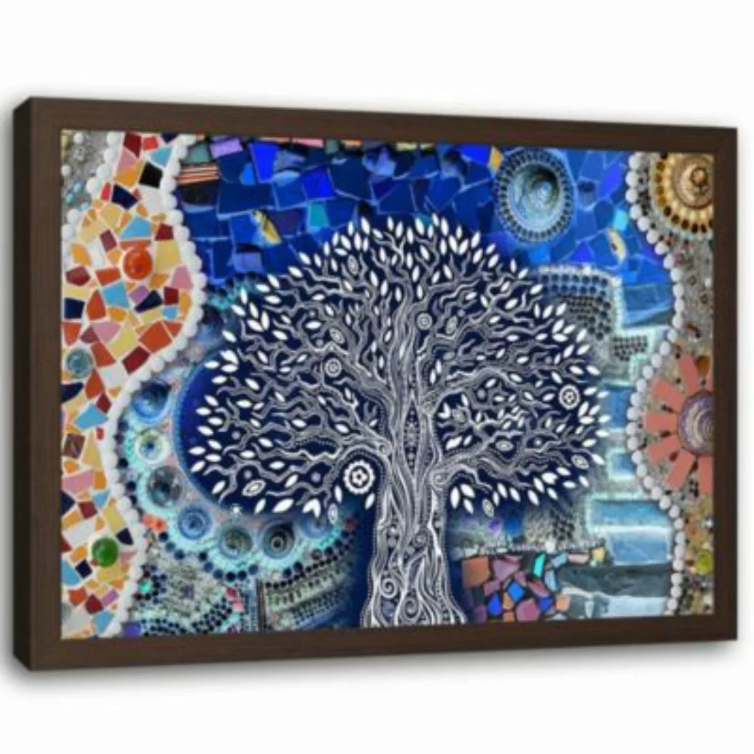 FEEBY® Kunst abstrakter Baum Leinwandbilder bunt Gr. 60 x 40 günstig online kaufen