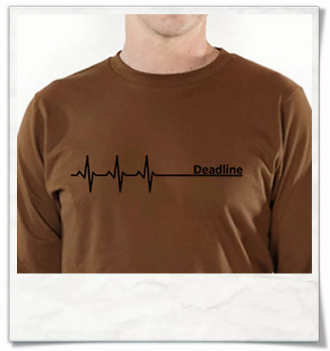Deadline ;) Langarm T-shirt In Braun günstig online kaufen